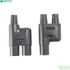 UV Resistant PV3.0 2 to 1 Solar Branch Connector 1000VDC T Branch Connector For mc3 Rubber Connector For Solar System