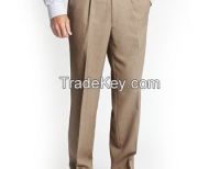 Solid Beige Formal Corporate Trousers Uniform