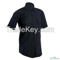 Classic Jet Black Security Shirts And