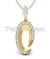 The Eyellet Diamond Pendant Set