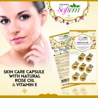 Facial Oil Skin Capsules Herbal Rose Oil and Vitamin E for Oily Skins