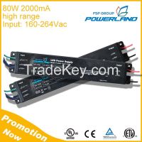 80W 2000mA 180 240V Input Cheap Led Driver