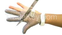 Stainless steel ring mesh gloves