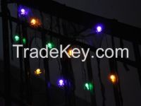 10 LED Halloween spider llights , Lighted Gauze Garland