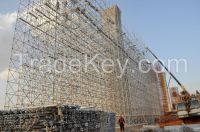 scaffloding pipes, couplers, metal planks, formwork system, frame system...