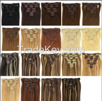 100% Human Hair Cheap Clip-in Hair Extension