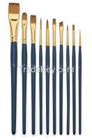 Bulk Paint Brushes for Kids Synthetic fibrt hair Paint Brushes for Oil Acrylic Watercolor