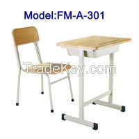 Free standing single study table chair