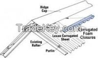 High Density Rainproof Windproof Colorbond Sealing Foam Closures