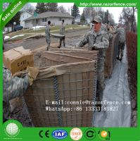 Galvanized iron wire hesco barrier hexagonal mesh gabion box