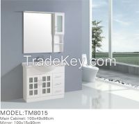 gloss white bathroom vanity unit TM8015