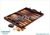 Deluxe PU Leather Backgammon Set Custom