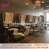 2016 luxury wing back throne spa lounge chairs