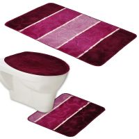 Bath rugs, anti slip rubber back, mixed design