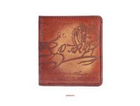 Genuine Leather Men Wallets Short Wallet Personalized Lettering Mini Wallet OEM Credit Card Wallets