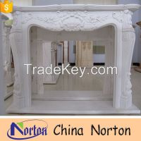Indoor Used Artificial Marble Fireplace Mantel