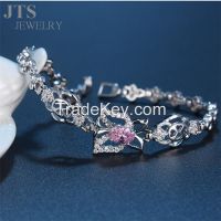 18K White Gold Bracelet Jewelry Butterfly