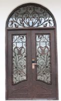 wrought iron door
