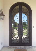 wrought iron door