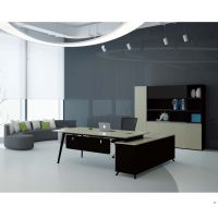 JA Office desk with side returned L shape  metal frame support