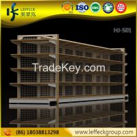 Customized size metal supermarket shelves for grocery display
