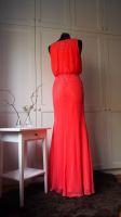 Glittering Draped Evening Dress With Exquisite