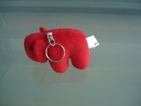 Plush teddy bear keyring