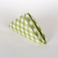 Green Checkered Napkins At Your Wedding