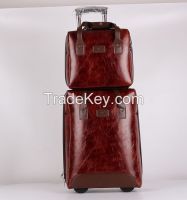 20" Upright PU Luggage With