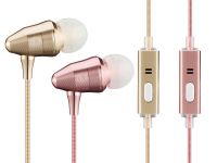 2016 HOt Selling Wired Earphone Eletroplated