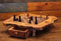 Wooden Chess Board Handmade Olive Wood
