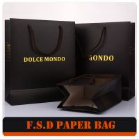 Free Design Logo Print Portable Paper Bag With Handle
