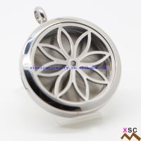 Stainless Steel flower Design Diffuser Necklace Wholesale 