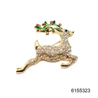 Christmas deer brooches