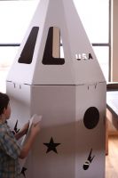 Cardboard Rocket Playhouse Cardboard Cubby House