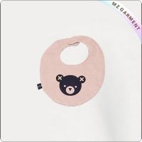 Children Bear Pink Bib