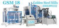 Gsm 15 tuff tile concrete block making machine in pakistan.