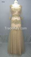 Elegant Long Sleeve Bridal Gown Women