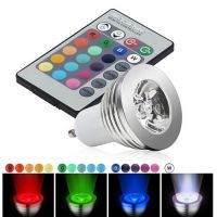 220V /110V RGB Bulb lamp RGB LED Bulb GU10 3W Ceiling spotlight LED Lamp Light Led Spotlight Spot light 16 Color Change Dimmable Lamp