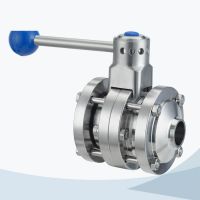 Stainless Steel Flange End Hygienic Butterfly