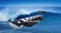 PVC inflatable double row whale boat for sale