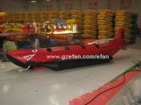 PVC inflatable double row sharp boat for sale