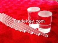 high purity fused clear quartz rod of all diameter