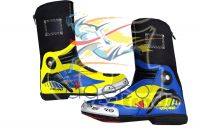 VR 46 MOTORBIKE MOTORCYCLE RACING MOTOGP LEATHER BOOTS / SHOES