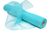 21inch*10yard turquoise plastic strip christmas deco mesh for 20S22