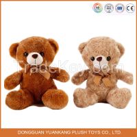 SA8000 factory Hot sell cute brown color plush soft teddy bear toy