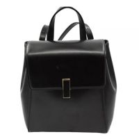 Fashion New Retro PU Black Women Backpack