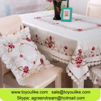 Handmade Cutout Floral Embroidered Satin Fabric