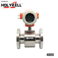 HOLYKELL 4800 Magnetic flow meter, China low price 4-20ma output electromagnetic flowmeter