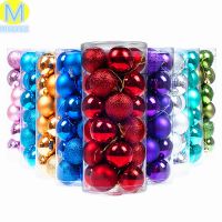 Colorful small glass ornaments, 24 Pcs Shatterproof Christmas Balls Tree Ornaments